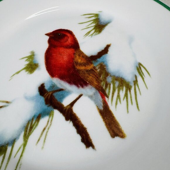 National Wildlife Federation WFE3 Songbird Red Birds 7.5" Salad Plates Set of 3 - Picture 11 of 16